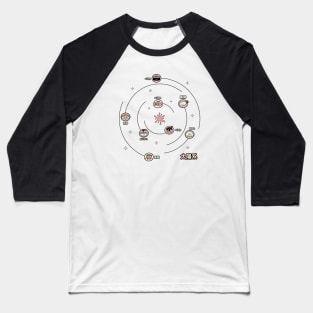 Solar Sytem - Japanese Street Food Baseball T-Shirt